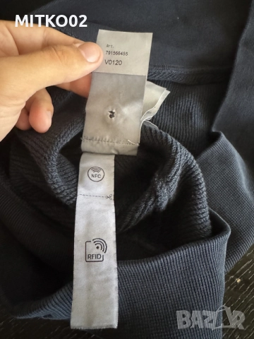 Оригинален STONE ISLAND суитчет, син цвят, М размер, снимка 7 - Суичъри - 56068808
