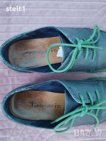 Tamaris кожени обувки, снимка 2 - Дамски ежедневни обувки - 52073584