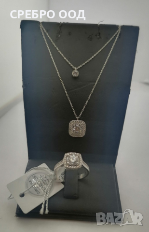 Сребърни колиета , снимка 3 - Бижутерийни комплекти - 36204471