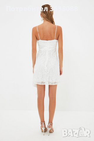 Официална рокля, сватбена, бяла, снимка 3 - Рокли - 39852533