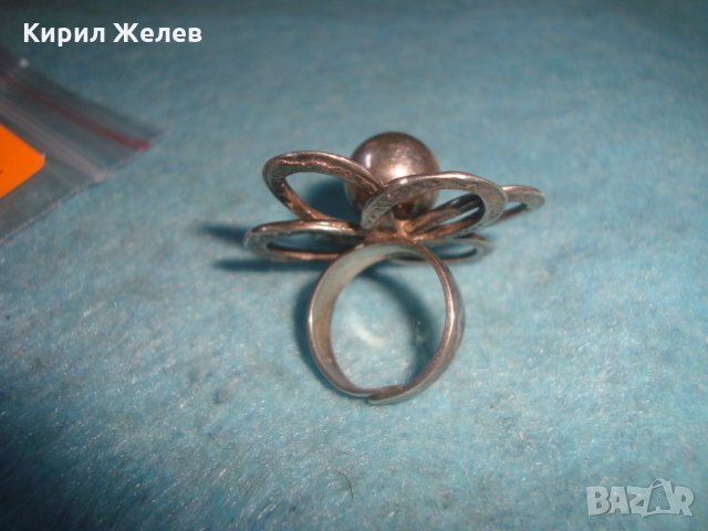 СРЕБЪРНО ЦВЕТЕ - ФЛОРАЛЕН АРТ ДИЗАЙНЕРСКИ СРЕБЪРЕН РЕГУЛИРУЕМ ПРЪСТЕН БИЖУ ВИСОКА ПРОБА СРЕБРО 25102, снимка 12 - Пръстени - 35828522