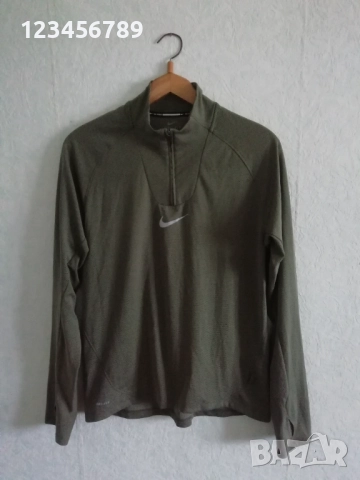 Nike DF Aeroreact Half Zip Cargo Khaki Reflective Silv оригинална нова Running Drill Top L 