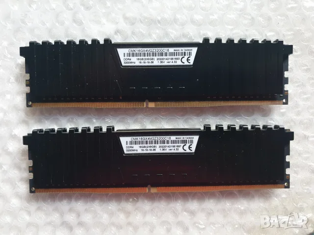 RAM Corsair Vengeance LPX 16GB (2x8GB) DDR4 3200MHz, снимка 2 - RAM памет - 56187178