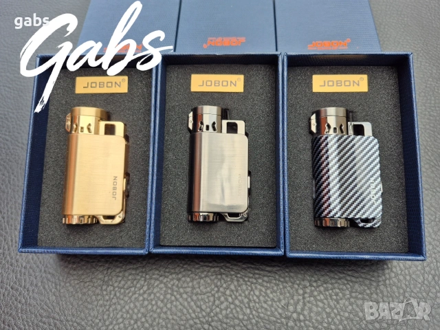 Запалка за пури JOBON в подаръчна кутия,три цвята L-0304