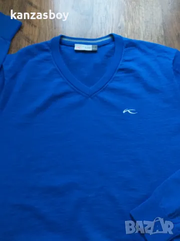 KJUS Merino Wool Golf Sweater - страхотен мъжки пуловер 36% мерино-вул 52/Л, снимка 4 - Пуловери - 48854568