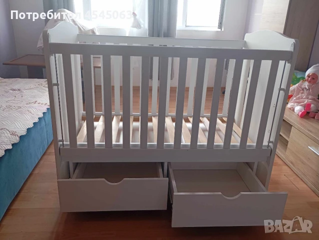 ПРОДАВАМ Дървена Кошара, снимка 3 - Бебешки легла и матраци - 51153170