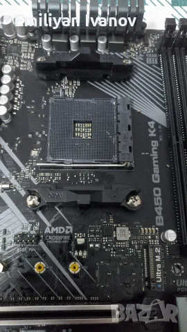 Дънна платка Asrock B450 Gaming K4 Fatal1ty, снимка 2 - Дънни платки - 56332004