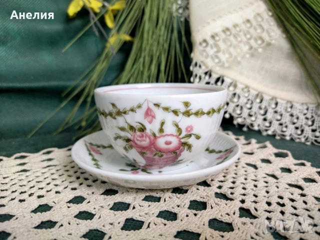 Рогът на изобилието фин костен порцелан , снимка 6 - Чаши - 53039734