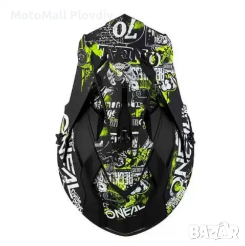 Детска крос каска O'NEAL 2SERIES ATTACK black/neon yellow 2020, снимка 5 - Аксесоари и консумативи - 49290442