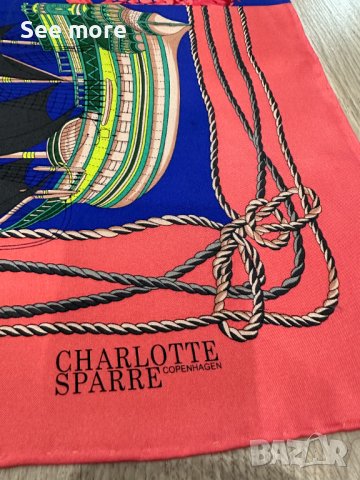 Charlotte Sparre шал коприна, снимка 5 - Шалове - 40505760
