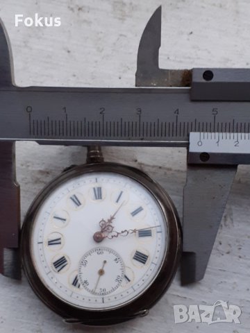 Часовник сребърен джобен с позлата - Работи, снимка 7 - Антикварни и старинни предмети - 35881593