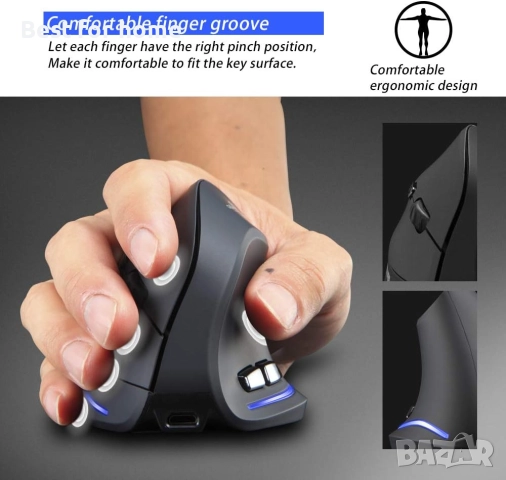 Безжична оптична мишка zelotes, снимка 4 - Клавиатури и мишки - 52415151