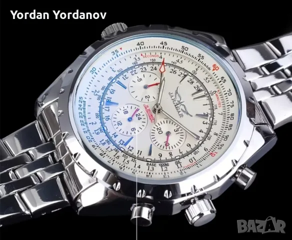 Луксозен механичен самонавиващ часовник, снимка 4 - Мъжки - 56001703