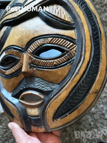 Африканска маска, снимка 3 - Антикварни и старинни предмети - 47811636