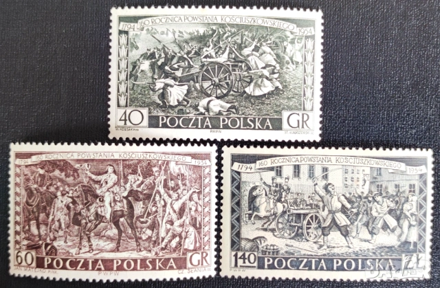 Полша - марки от 1953 и 1954 г. , снимка 12 - Филателия - 53305791