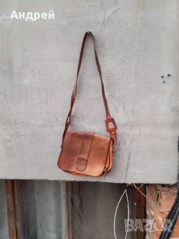 Стара дамска кожена чанта #19