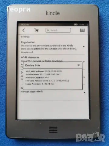четец Kindle Touch, снимка 5 - Електронни четци - 49236227