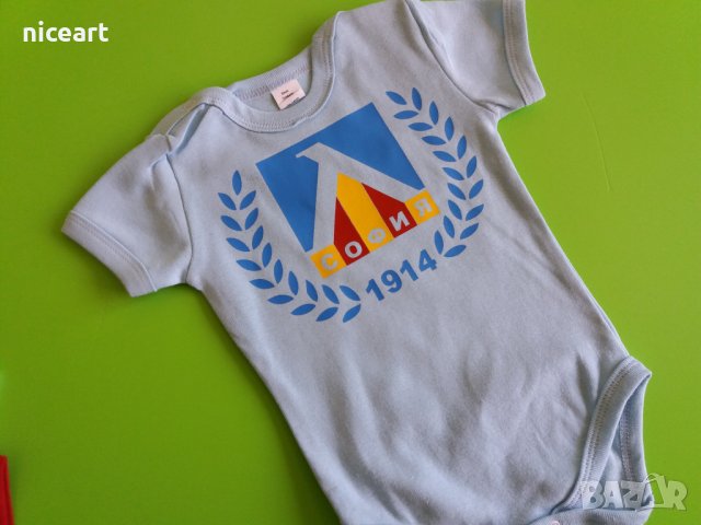 Футболно боди Левски София , снимка 3 - Бодита за бебе - 34135302