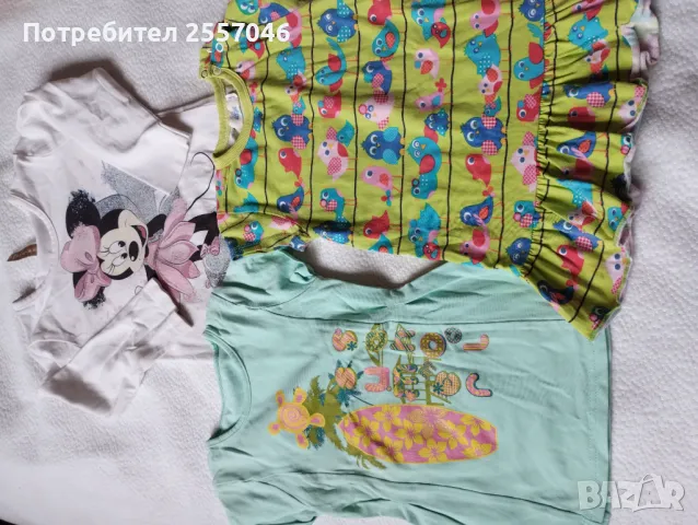 Дрешки за момиче, рокли пролет лято 86-92 размер, снимка 3 - Детски Блузи и туники - 49985530
