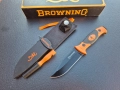 Нож BROWNING за оцеляване,кания с точило и свирка, снимка 1