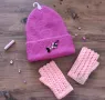 Handmade комплект шапка и ръкавици нови с етикет, снимка 1