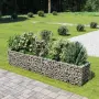 vidaXL Габион повдигната леха, поцинкована стомана, 270x50x50 см, снимка 2