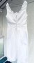 Бяла рокля BENETTON, памук, снимка 4