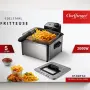 Фритюрник Cheffinger CF-EDP5.0 – 5L, 2000W, неръждаема стомана, 3 кошници, регулируема температура, снимка 5