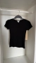 НОВ МОДЕЛ H&M basic памучна черна тениска къс ръкав, снимка 1