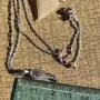 Сребърен синджир с висулка (329), снимка 3