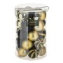 31 броя Комплект коледни топки, Златни и черни, снимка 1 - Други стоки за дома - 42672032
