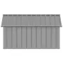 vidaXL Кучешка къща сива 116,5x153x81,5 см поцинкована стомана, снимка 6