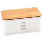 Кутия за хляб-метал и бамбук, снимка 1 - Аксесоари за кухня - 36154628