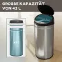 HOMCOM 42-литров сензорен кош за боклук, снимка 3