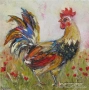 Петли, петлета, петел, петле, Мима / Art by MiMa, картина, rooster oil on canvas painting, снимка 5