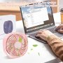 Нов Преносим вентилатор за дом, офис, пътуване къмпинг с USB, снимка 6