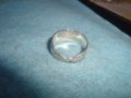 СТАР СРЕБЪРЕН ПРЪСТЕН с ВСИЧКИТЕ ЗОДИИ ФИГУРАЛНО ОРНАМЕНТИРАН ВИСОКА ПРОБА СРЕБРО БИЖУ УНИКАТ 25149, снимка 9