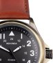 Нов Sekonda Мъжки 43 мм кварцов часовник с аналогов дисплей и кожена каишка/Подарък