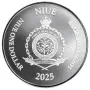 Сребро 1oz Госпожа Справедливост - ост. Ниуе 2025, снимка 2