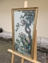 Прекрасна антикварна китайска картина коприна автор , снимка 5