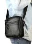 Класическа, Елегантна и Функционална мъжка чанта /Черна естествена кожа!, снимка 1