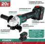 Нов Безчетков ъглошлайф 20V MAX 125MM с литиево-йонна батерия 4.0Ah, снимка 2