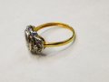 Златен дамски пръстен с диамант три карата/злато/ брилянт, снимка 2