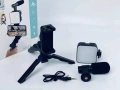 video making kit - статив идеален за всякакво видео заснемане за видео заснемане с микрофон, лед про, снимка 4