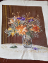 Гоблен ваза с цветя., снимка 1 - Гоблени - 44734070