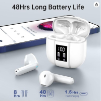 Безжични слушалки, Renimer Bluetooth 5.3, снимка 1 - Bluetooth слушалки - 44611954