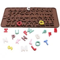 Силиконов Молд Английска азбука , Латински букви , декорация на торта фондан , снимка 2 - Форми - 35881471