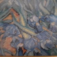 Гоблен Ирисите  на Ван Гог, снимка 5 - Гоблени - 41247178