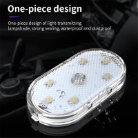 Безжична Led Тъч мини интериорна лампа за автомобил, мотор или колело, снимка 3 - Аксесоари и консумативи - 42600073