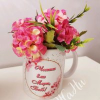 Цветна  чаша подарък за 8ми Март за мама и баба, снимка 2 - Подаръци за жени - 35935530